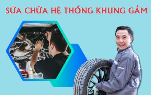 sua chua he thong khung gam o to