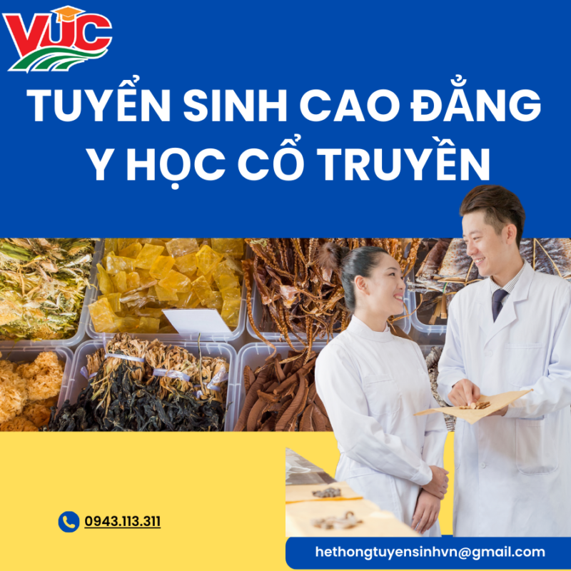 Tuyển Sinh Cao Đẳng Y Học Cổ Truyền - Xét Tuyển Học Bạ Trực Tuyến