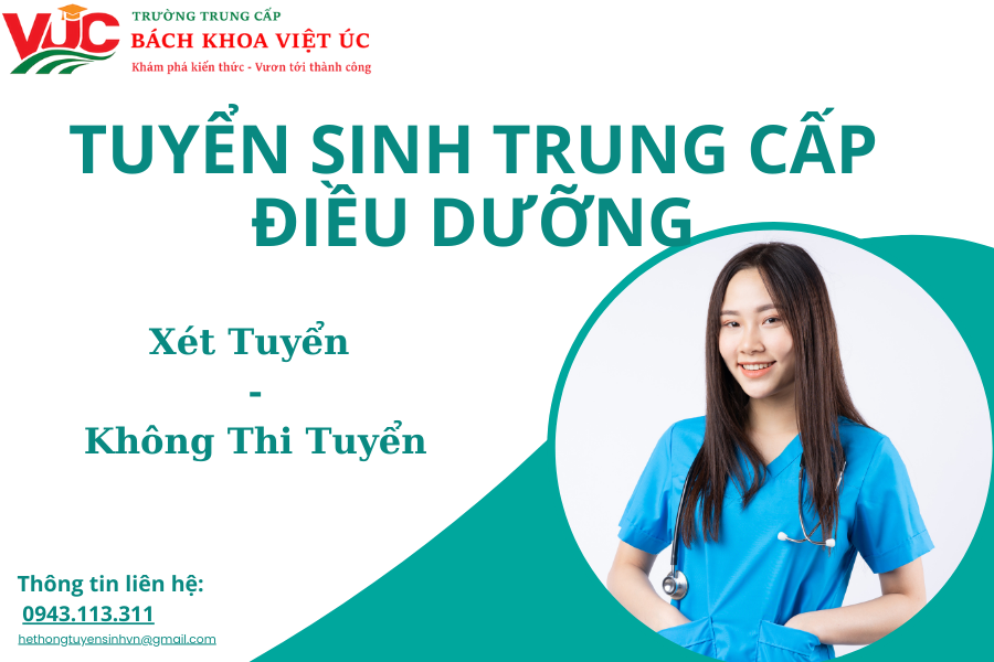 Tuyển Sinh Trung Cấp Điều Dưỡng - Xét Tuyển Học Bạ Online