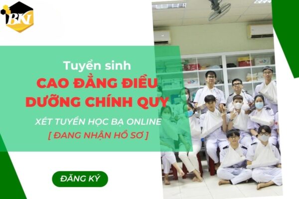 Tuyển sinh Cao Đẳng Điều dưỡng Chính quy - xét tuyển học bạ online