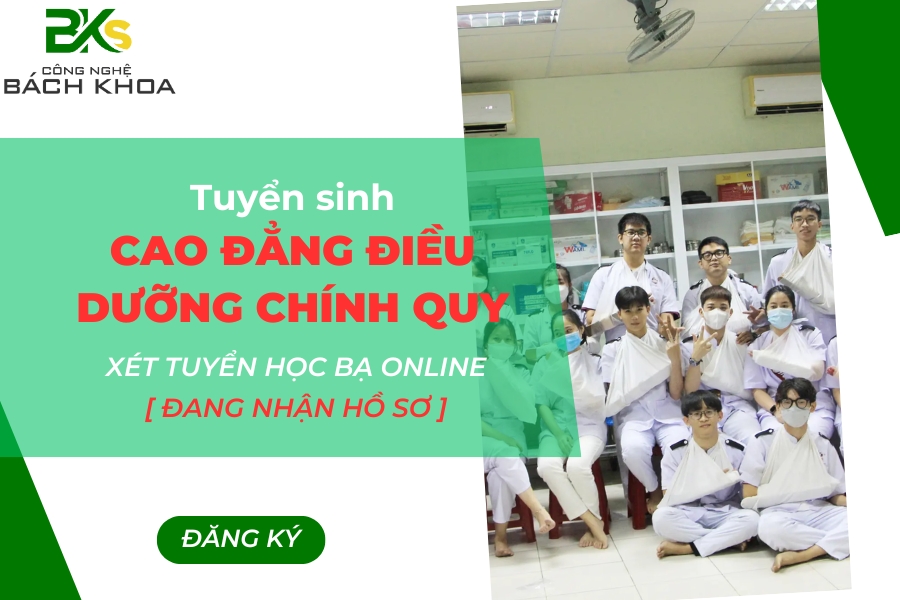 Tuyển sinh Cao Đẳng Điều dưỡng Chính quy - xét tuyển học bạ online