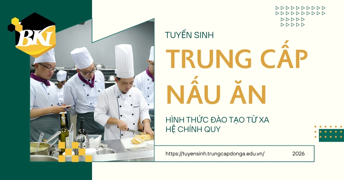 Tuyển sinh Trung cấp nấu ăn Online